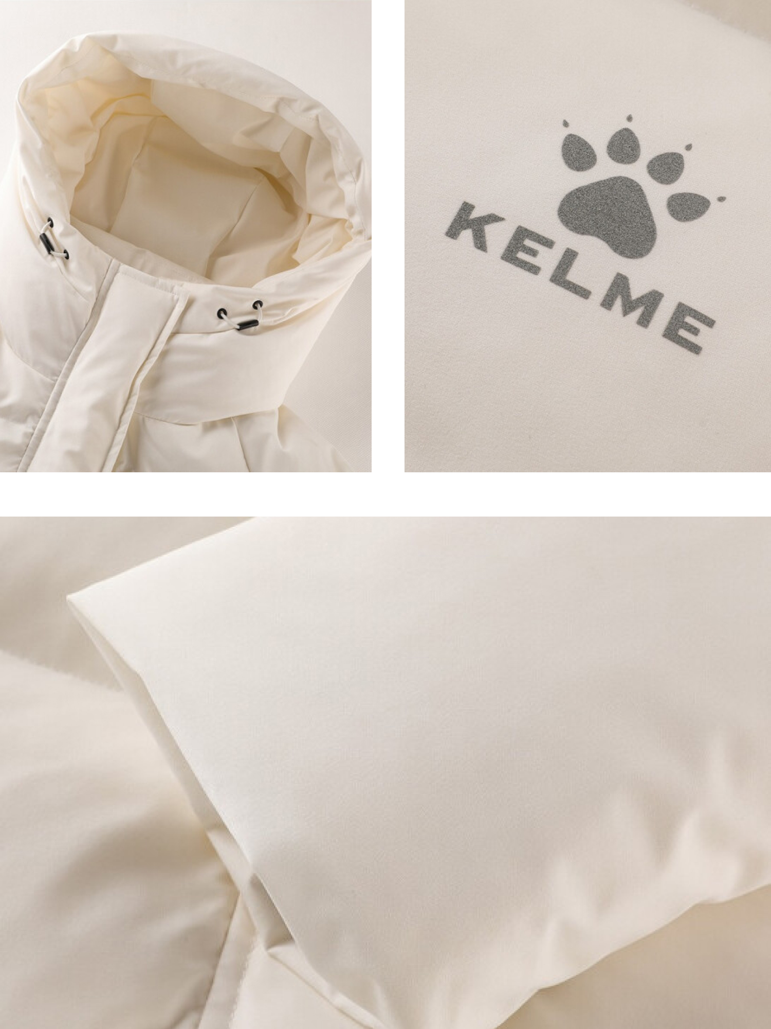 Пуховик Kelme Women's Short Down Jacket 8161YR2001-171 Beige