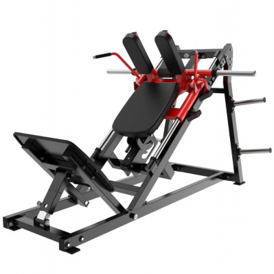 Гакк-приседания Protrain PP1114 на свободных весах, черно-красный | Premium Fitness