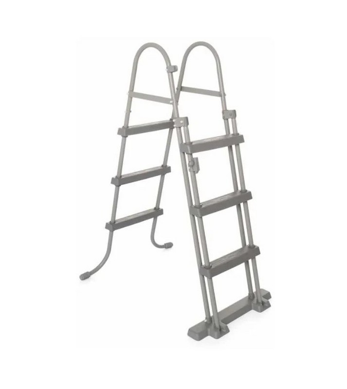 Бассейн овальный на стойках 427х250х100 см Bestway Power Steel Swim Vista 56714 ротанг