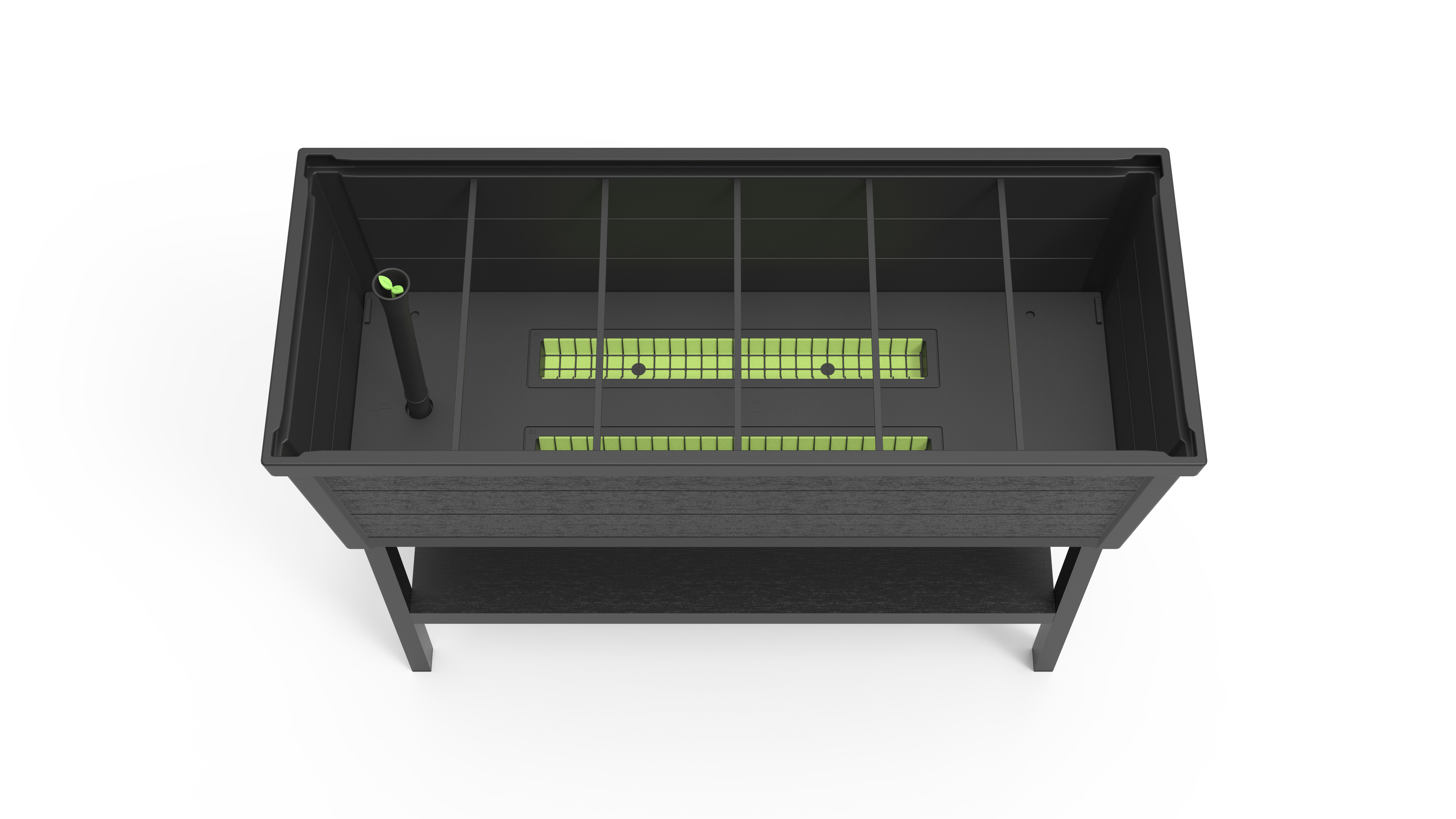 Грядка готовая, цвет графит ALFRESCO GARDEN BED