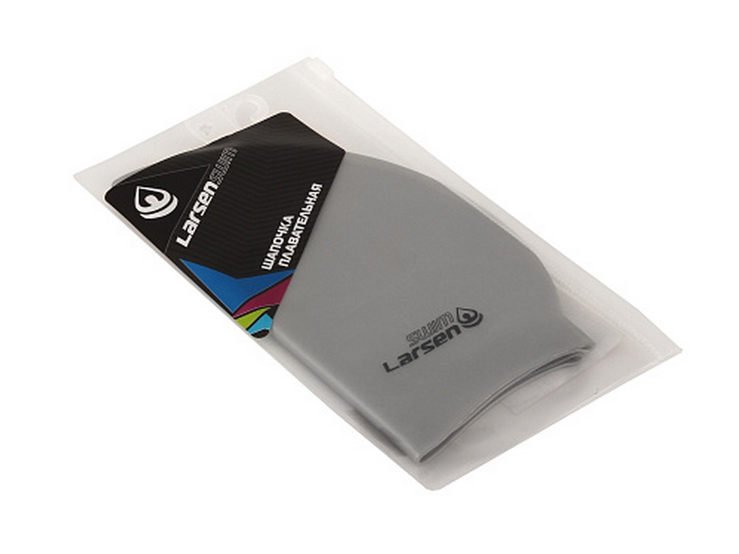 Шапочка плавательная Larsen SC12 серый