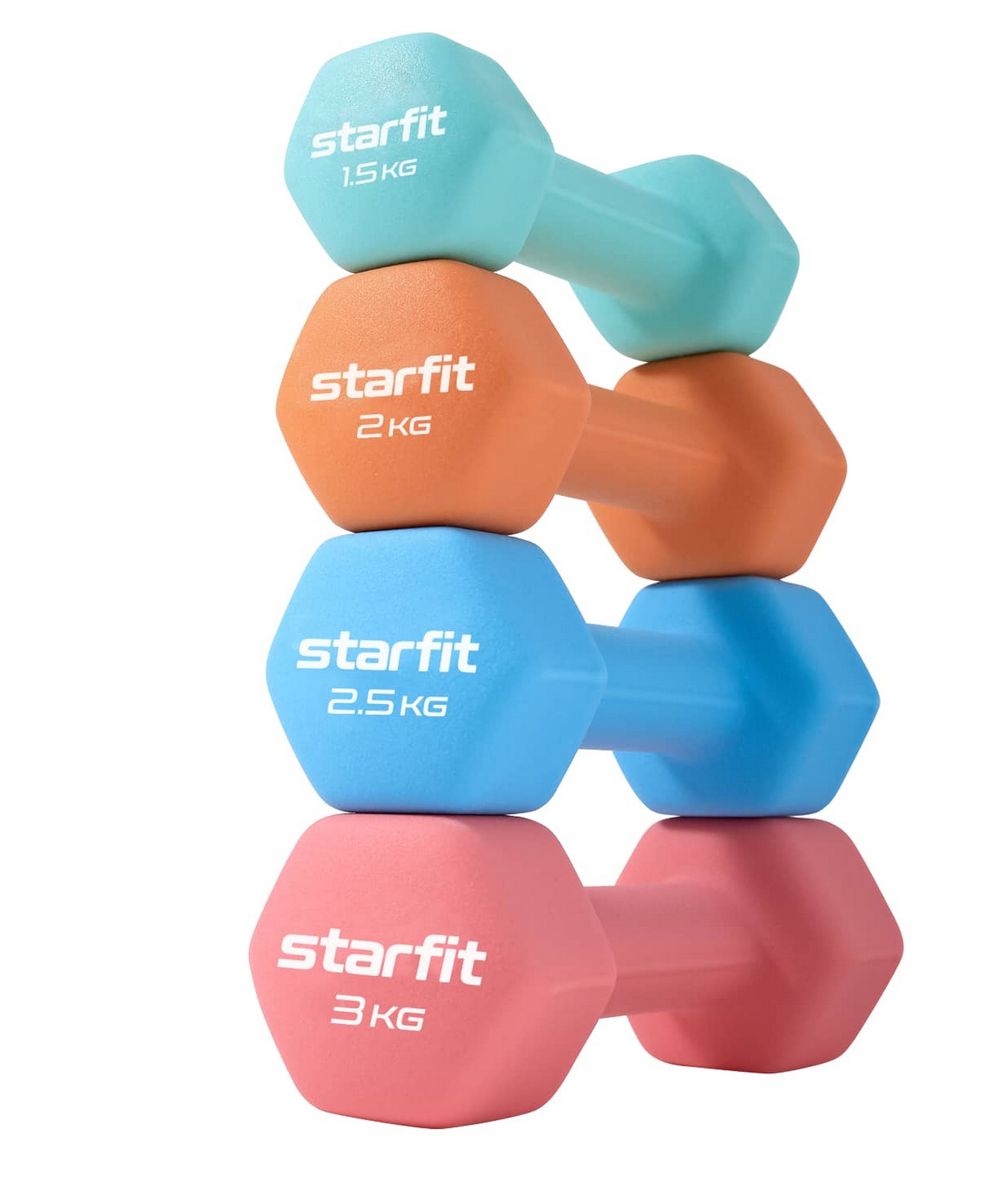 Гантель неопреновая 1,5 кг Star Fit DB-201 мятный