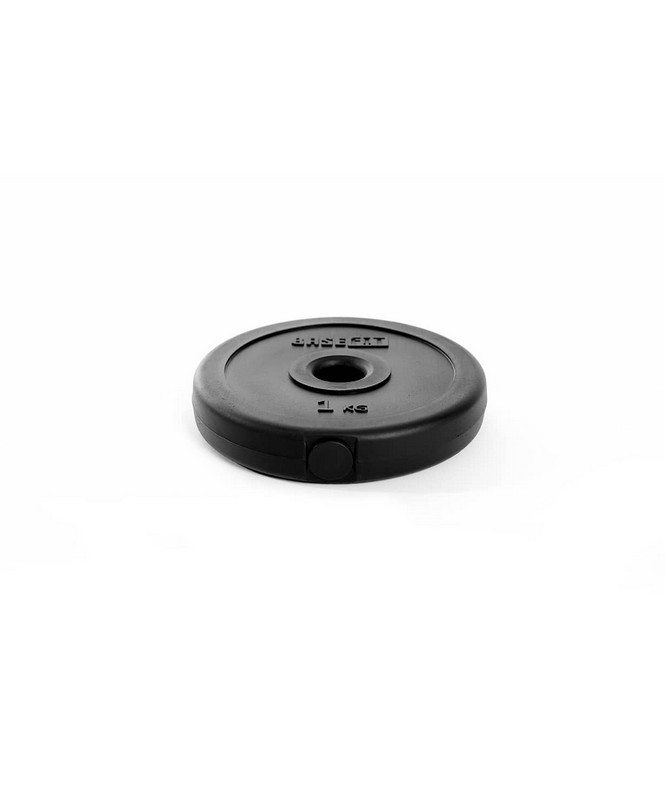 Диск пластиковый 1 кг, d26 мм BaseFit BB-203 черный
