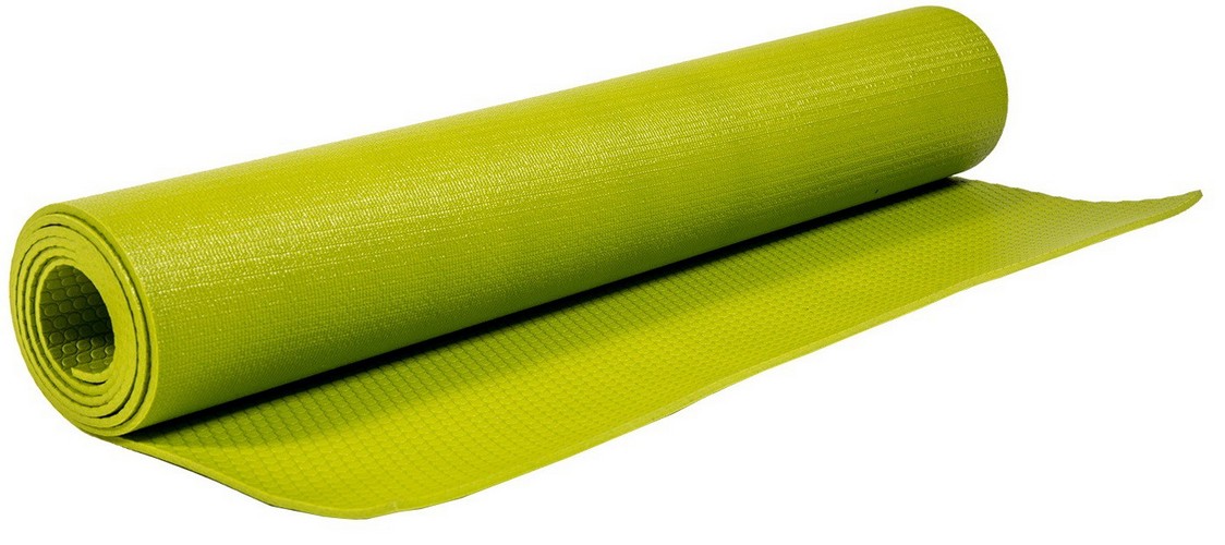 Коврик для йоги и фитнеса Profi-Fit 4 мм, проф плюс (светло-зеленый) 173x61x0,4