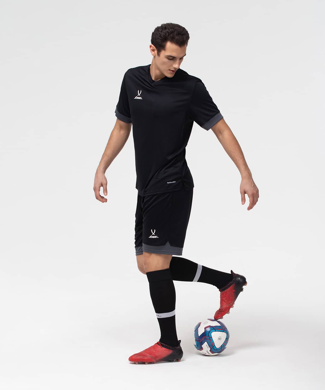 Шорты игровые Jogel DIVISION PerFormDRY Union Shorts, черный/темно-серый/белый