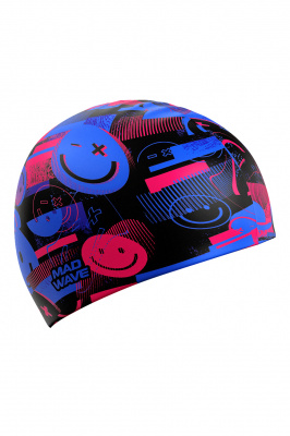 Силиконовая шапочка Mad Wave Smiles M0555 36 0 00W разноцветный