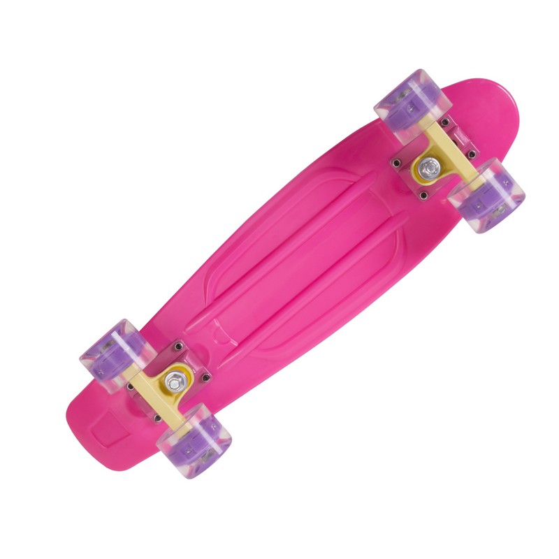 Мини-круизер RGX PNB-01GW светящиеся колеса, Pink