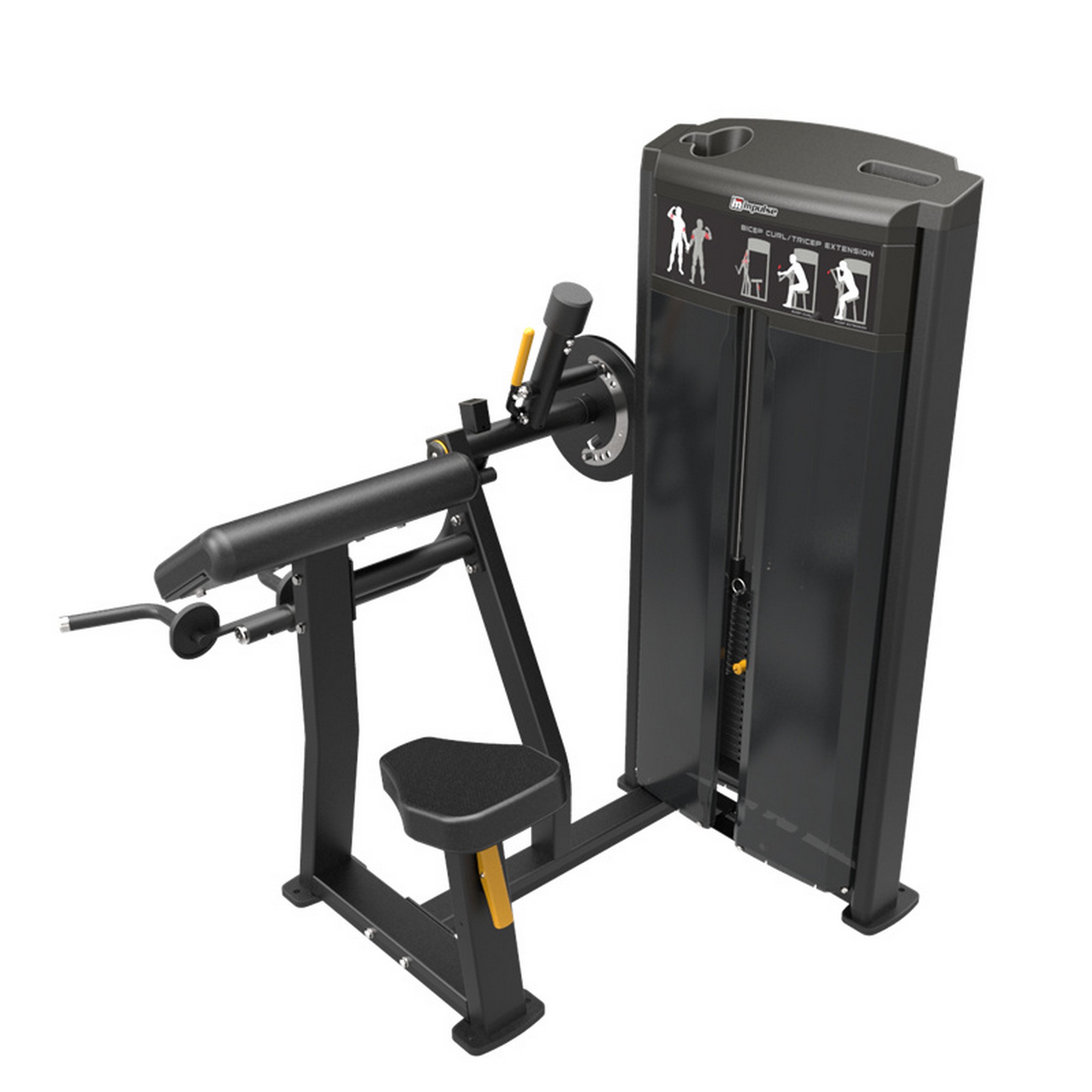 Бицепс/Трицепс 200 Ф (91 кг) Impulse IF9333 — полное зачехление весового стека | Premium Fitness