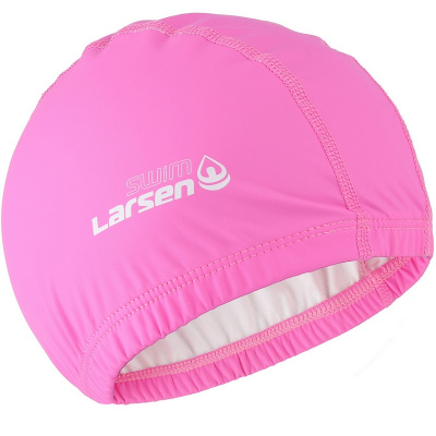 Шапочка плавательная Larsen Swim PU115 розовый