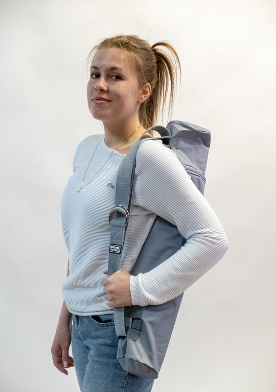 Коврик для йоги 183x61,5x0,25 см., в сумке с ремешком Original Fit.Tools FT-TYM025-PP пурпурный