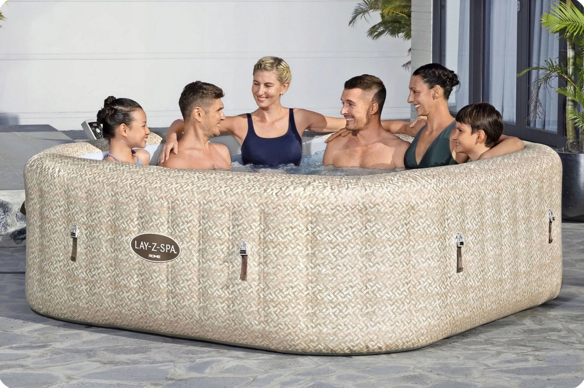 Надувной СПА бассейн (джакузи), 201х71 см Bestway Lay-Z-Spa Rome MaxHold 6001M