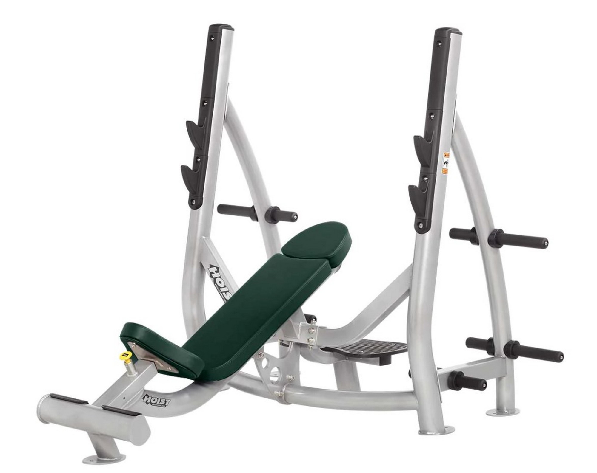 Олимпийская наклонная скамья с держателями дисков Hoist CF-3172 | Premium Fitness