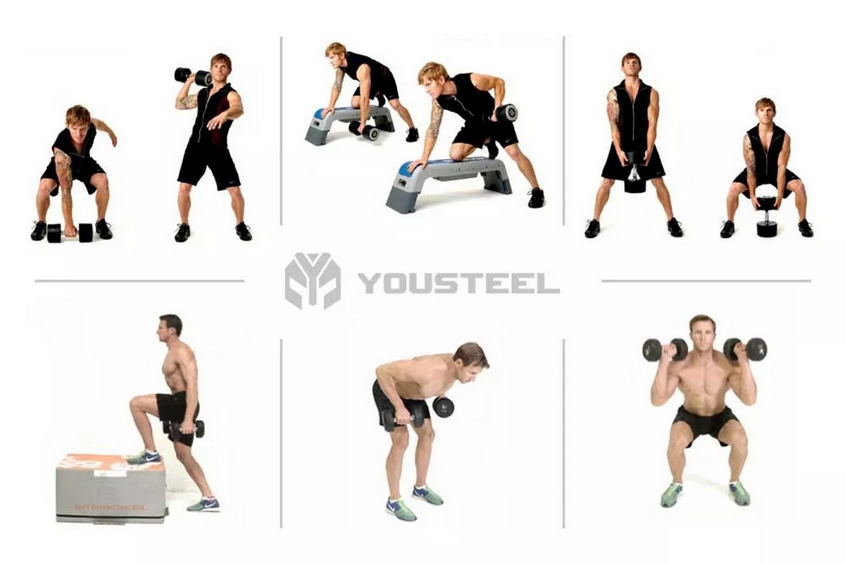 Гантель EVO 42,5кг полиуретановая YouSteel