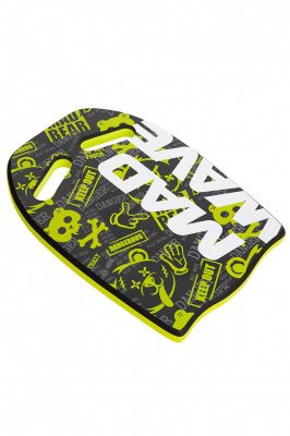 Доска для плавания Mad Wave Kickboard Ergo Printed M0729 03 0 32W салатовый