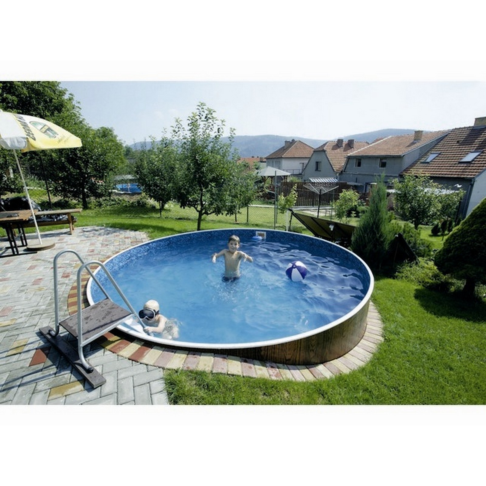 Морозоустойчивый бассейн Azuro 402DL, круглый 4,6х1,2 м Comfort