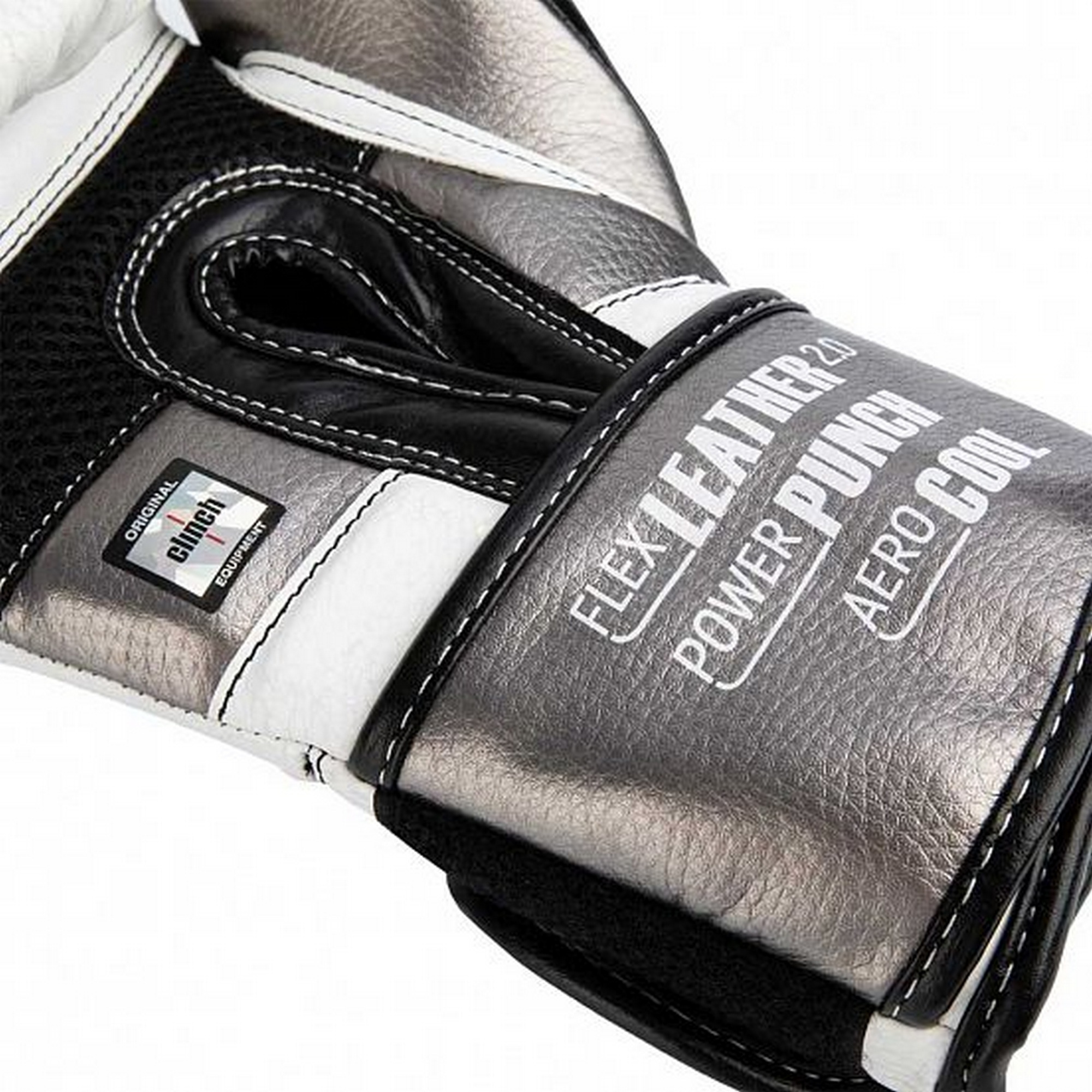 Перчатки боксерские Clinch Punch 2.0 C141 бело-черно-бронзовый