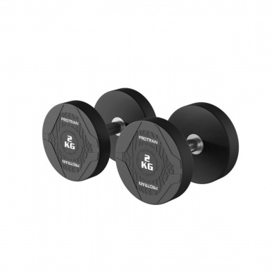 Гантельный ряд обрезиненный 2.5- 50 кг Protrain OK1012A
