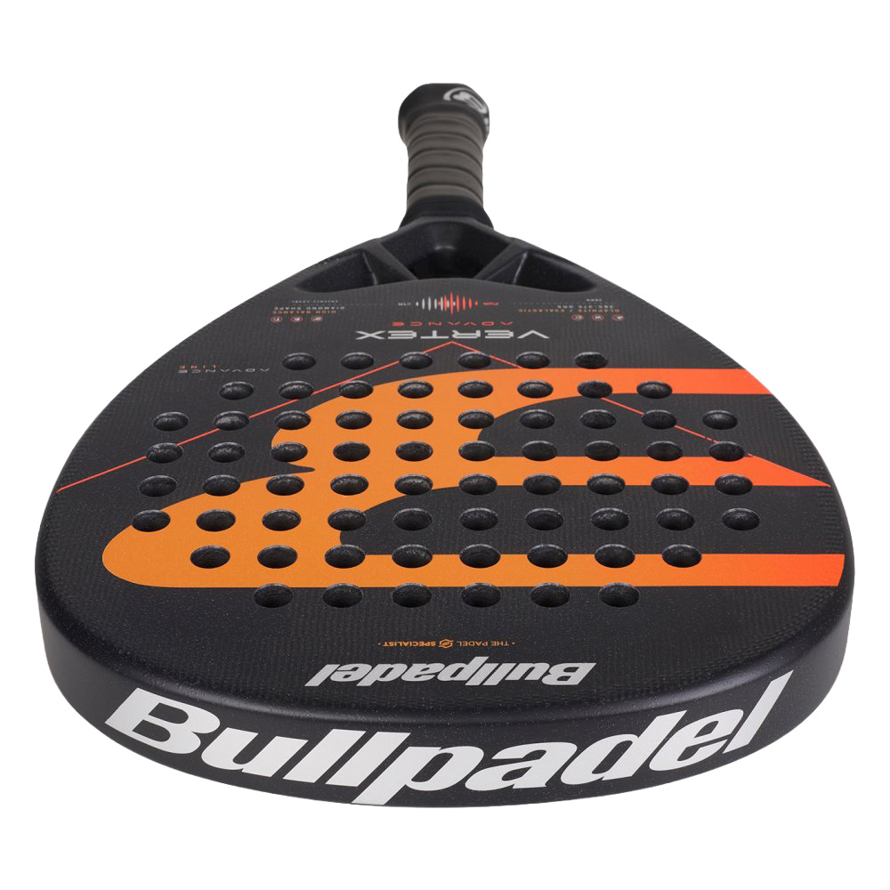 Ракетка для падела, для проф. и любителей, карбон Bullpadel Vertex Advance 494414 черно-оранжевый