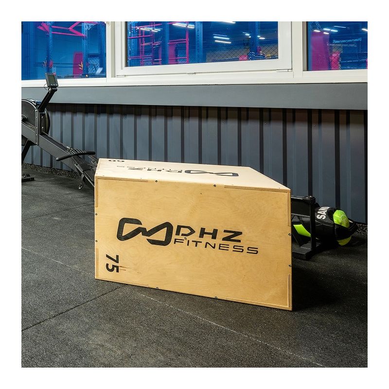 Универсальный Plyo Box 3 в 1 со шкалой наклона (фанера) 50х60х75 см DHZ