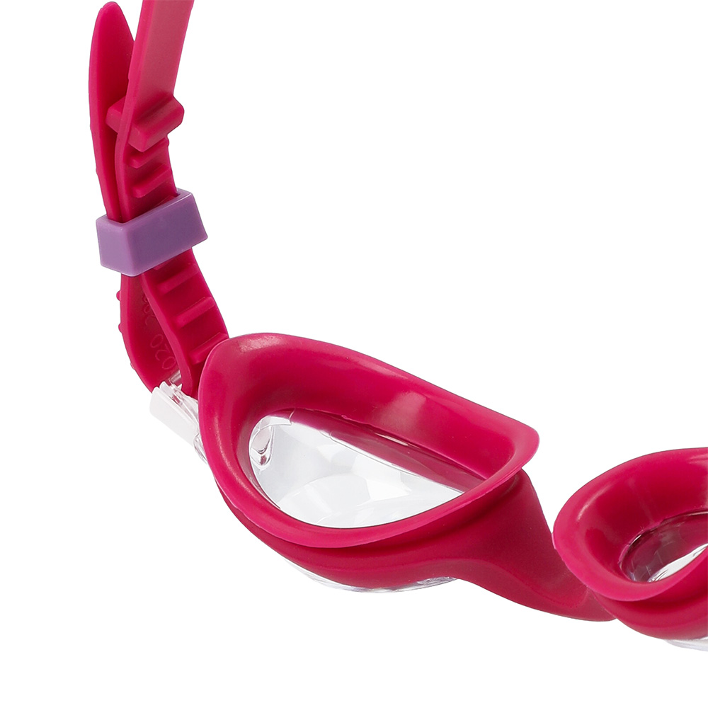 Очки для плавания детские 6-14 лет Speedo SKOOGLES Jr 8-7500645003-C17CF прозрачные линзы, красная оправа