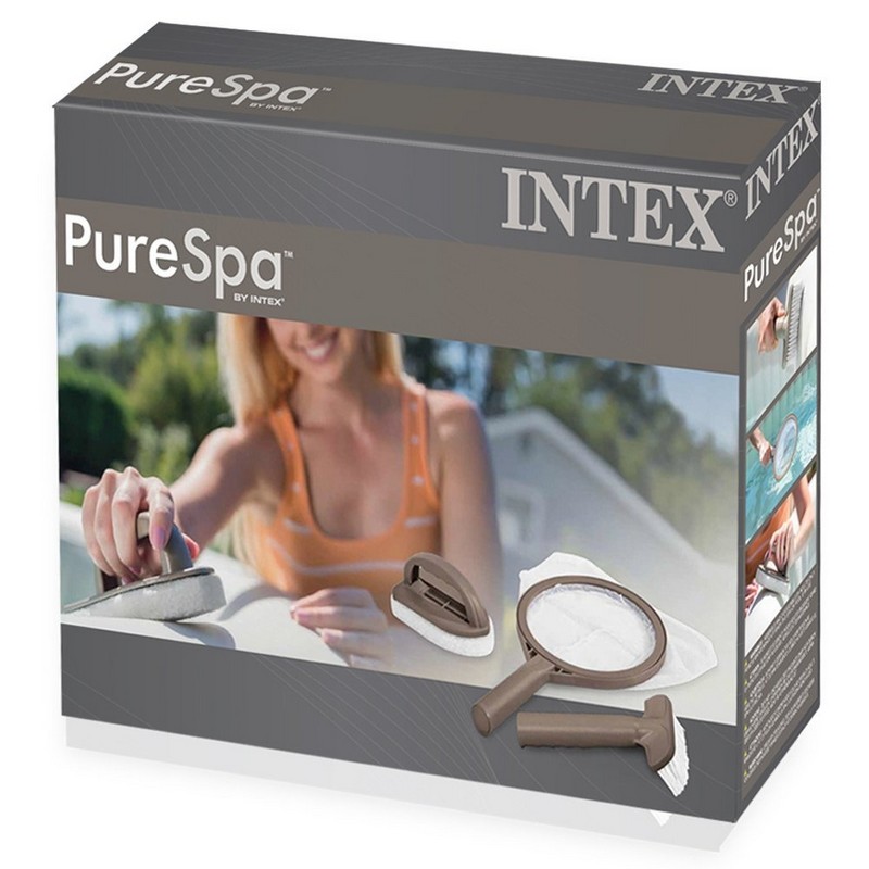 Набор для чистки СПА-бассейнов Intex сачок, щетка, скребок вотерлинии 28004