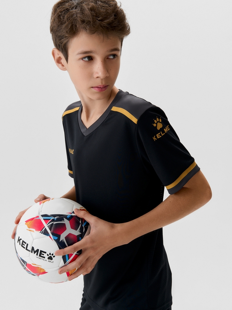 Детская футбольная форма Kelme Children's Short-sleeved Football Uniform Set 7451ZB3793-037 Black