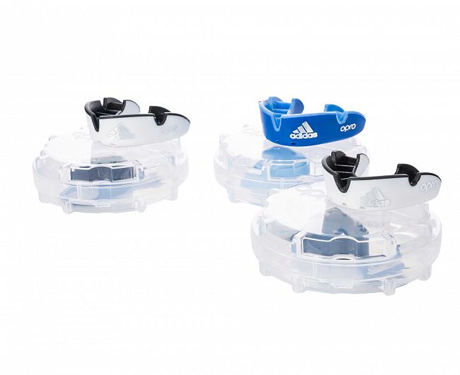 Капа одночелюстная Adidas adiBP32 Opro Silver Gen4 Self-Fit Mouthguard белая