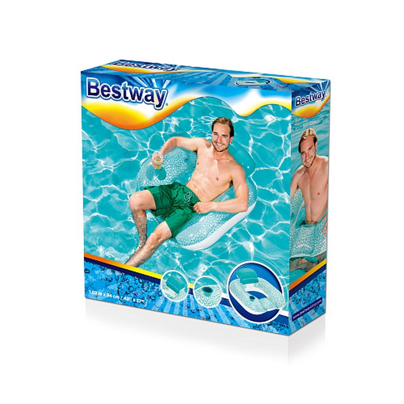 Надувное сиденье со спинкой 102x94см Bestway 43097