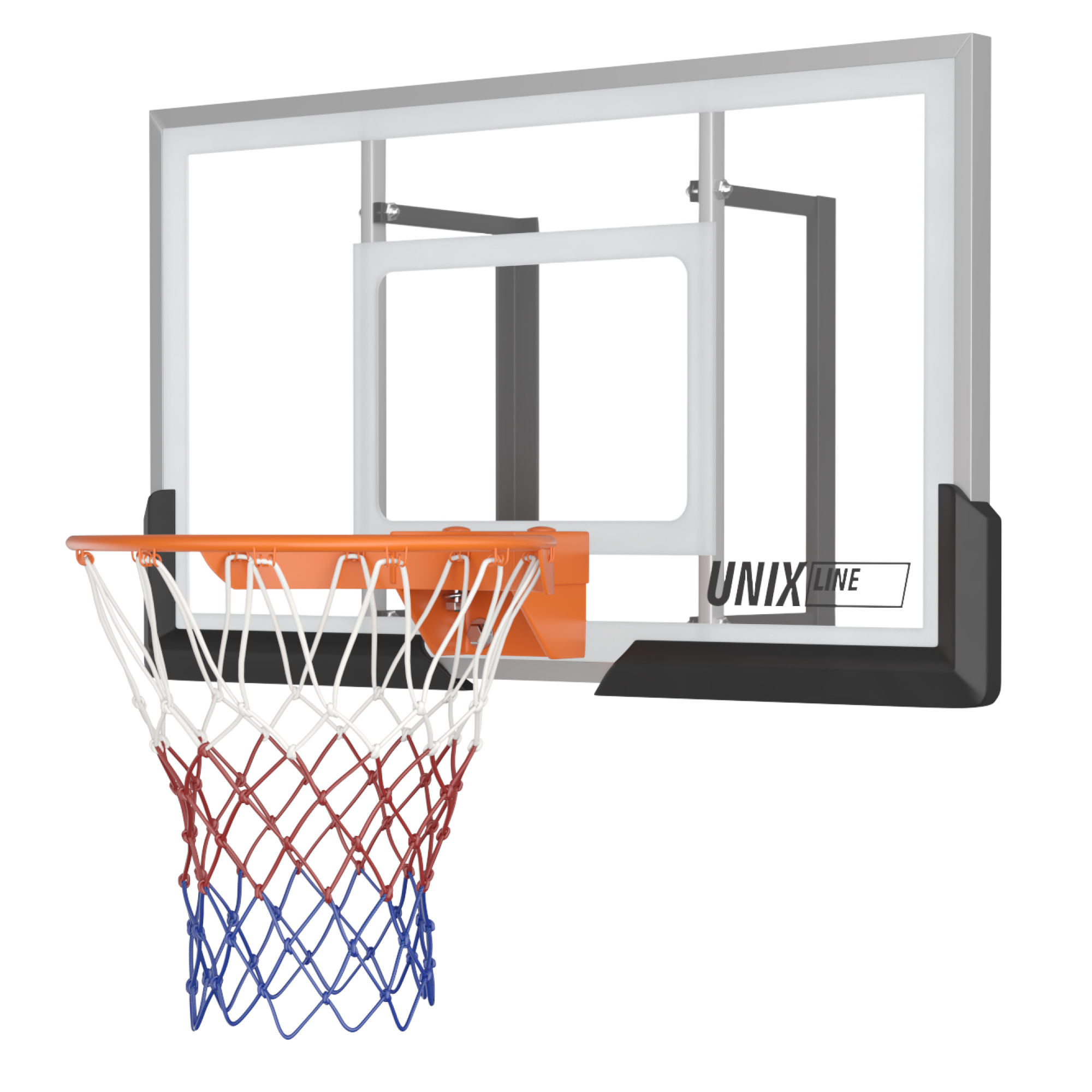 Баскетбольный щит 50"x32" R45 Unix Line B-Backboard-PC BSBS50PCBK