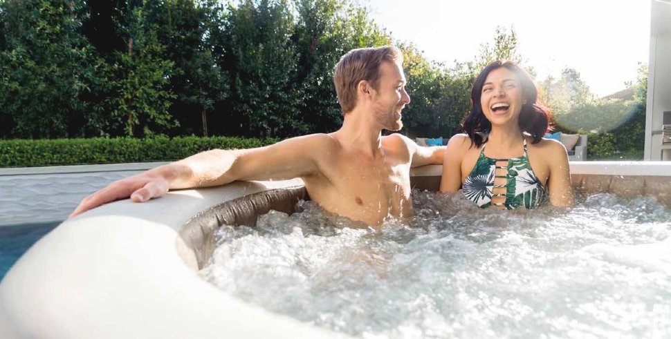 СПА-бассейн Bubble Massage 145/196х71см, 795л, круглый с круговым пузырьковым массажем Intex 28426