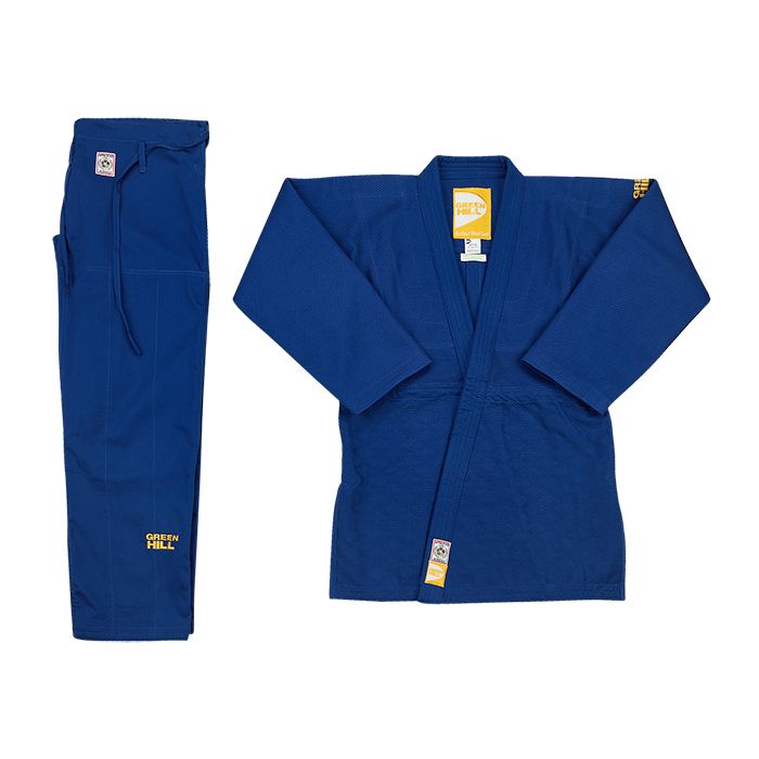 Кимоно дзюдо Green Hill Professional gold IJF approved JSPT-10362, синее