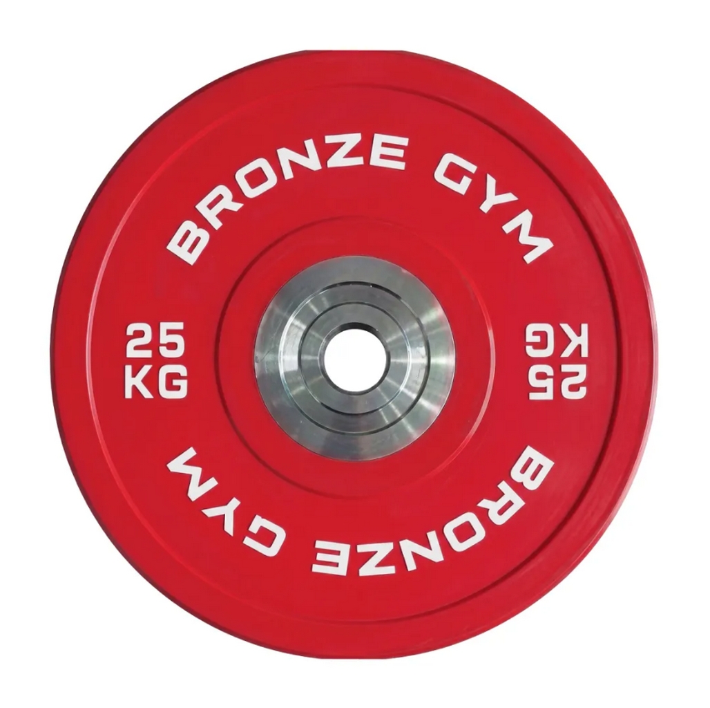 Диск олимпийский тяжелоатлетический 25 кг Bronze Gym BGPLWL250 красный