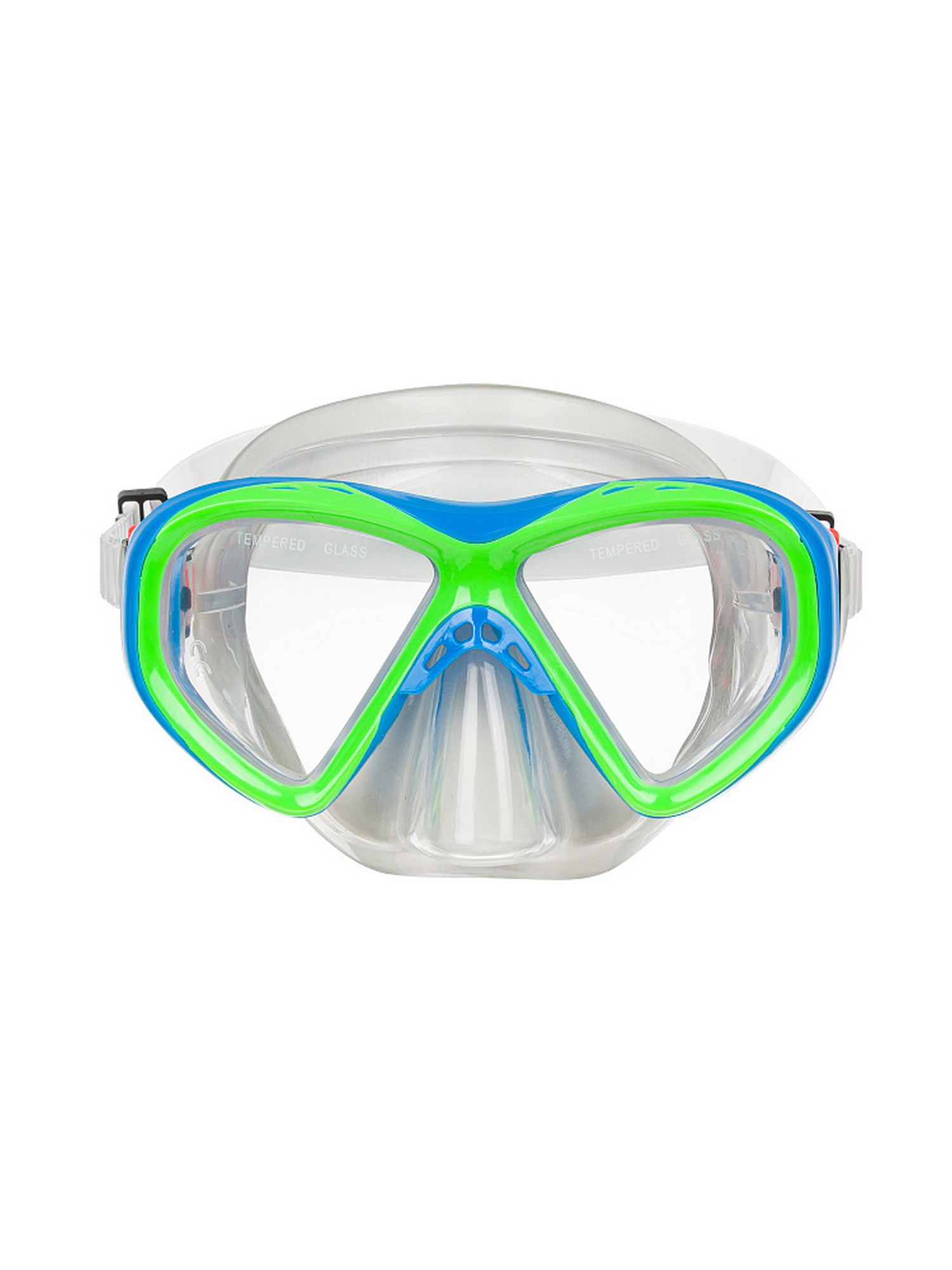 Маска подростковая ПВХ Alpha Caprice М258 green\blue