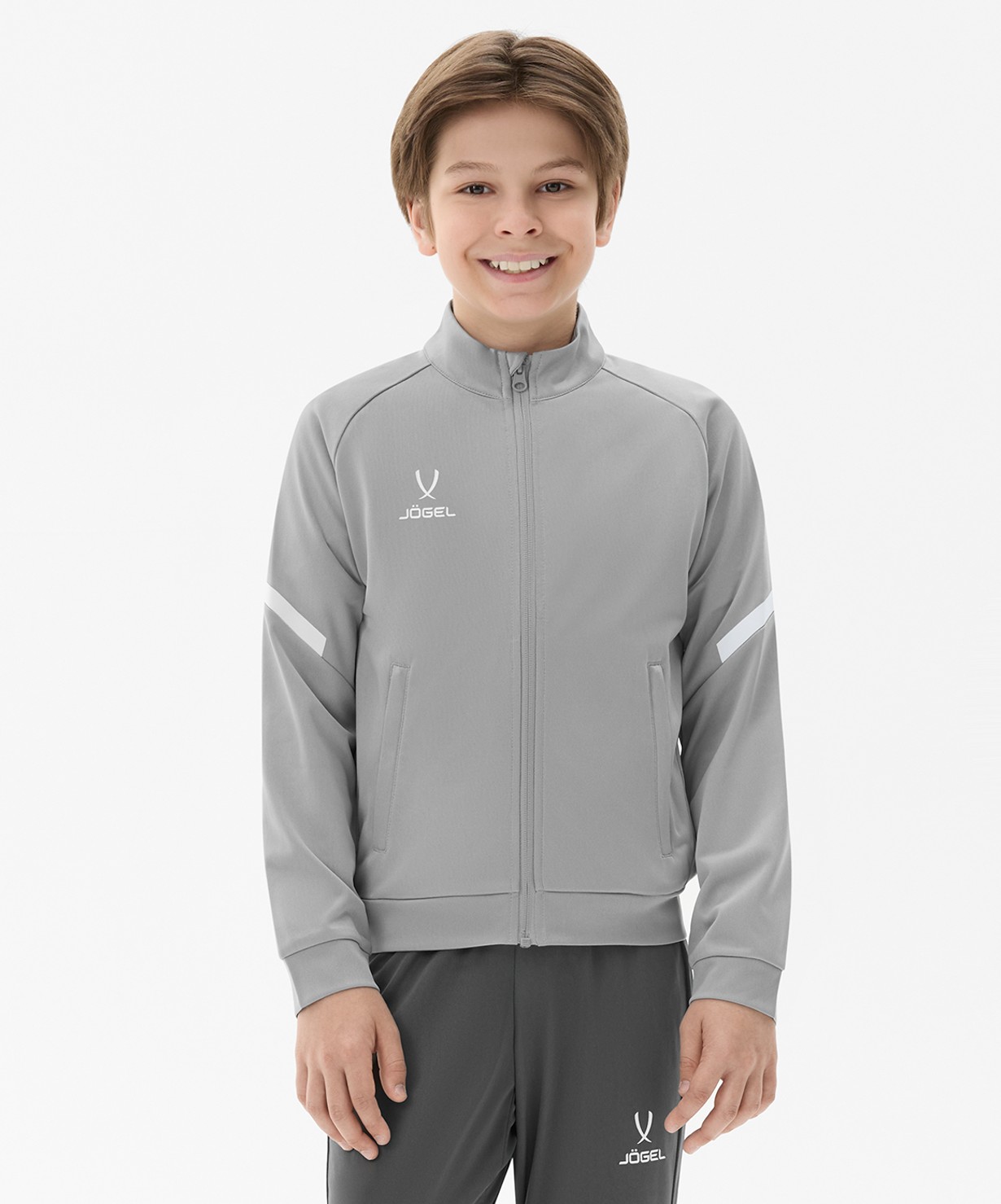 Олимпийка Jogel CAMP 2 Track Jacket, серый, детский
