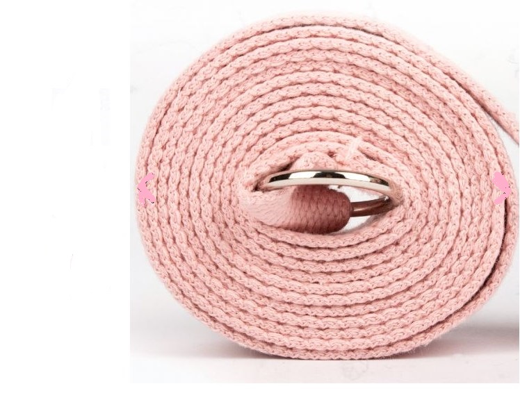 Ремень для йоги 180 см Yoga Belt and Sling 2 in 1 Myga RY1133 розовый