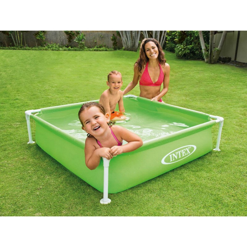 Детский каркасный пластиковый бассейн 122х122х30см Intex Mini Frame 57172