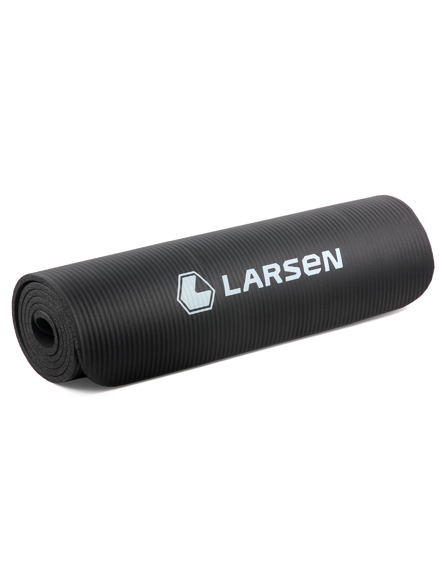 Коврик для фитнеса и йоги, NBR, 183х61х1,2см Larsen ECE 069 чёрный