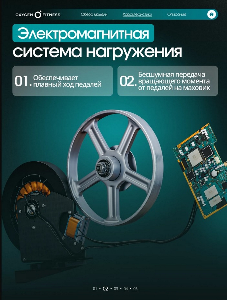Эллиптический тренажер домашний Oxygen Fitness AZURE