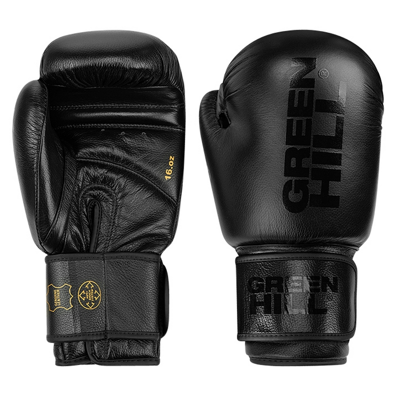 Боксерские перчатки Green Hill TIGER BLACK BGT-10697RU1 чёрный