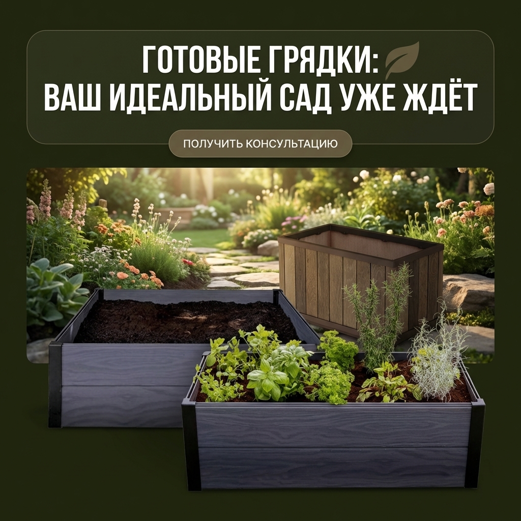 Готовые грядки