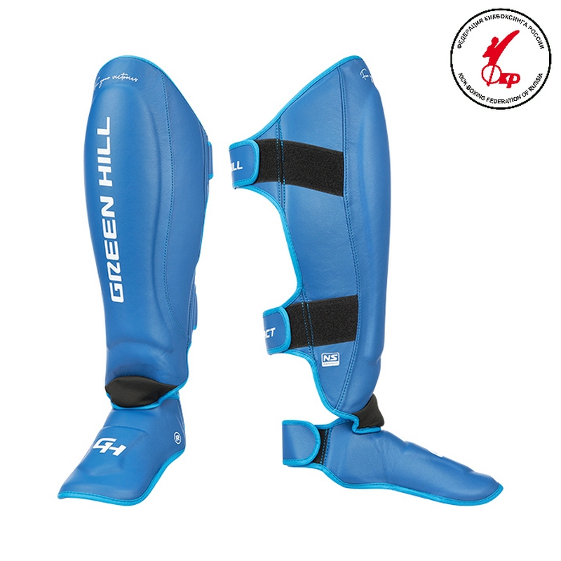 Защита голень-стопа Green Hill Contact 3D inject foam MF CNSGM-660 Синий