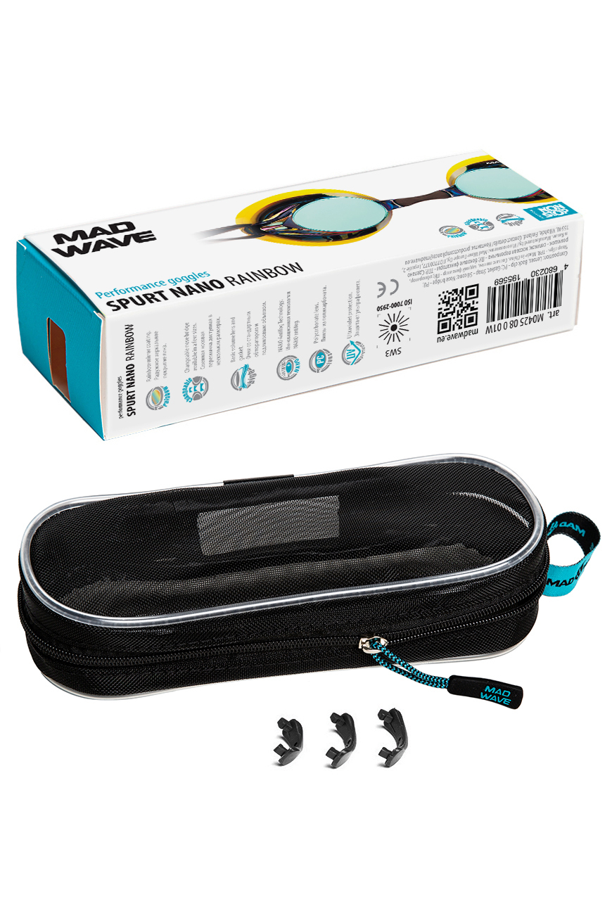 Очки для плавания Mad Wave Spurt Nano rainbow M0425 08 0 01W