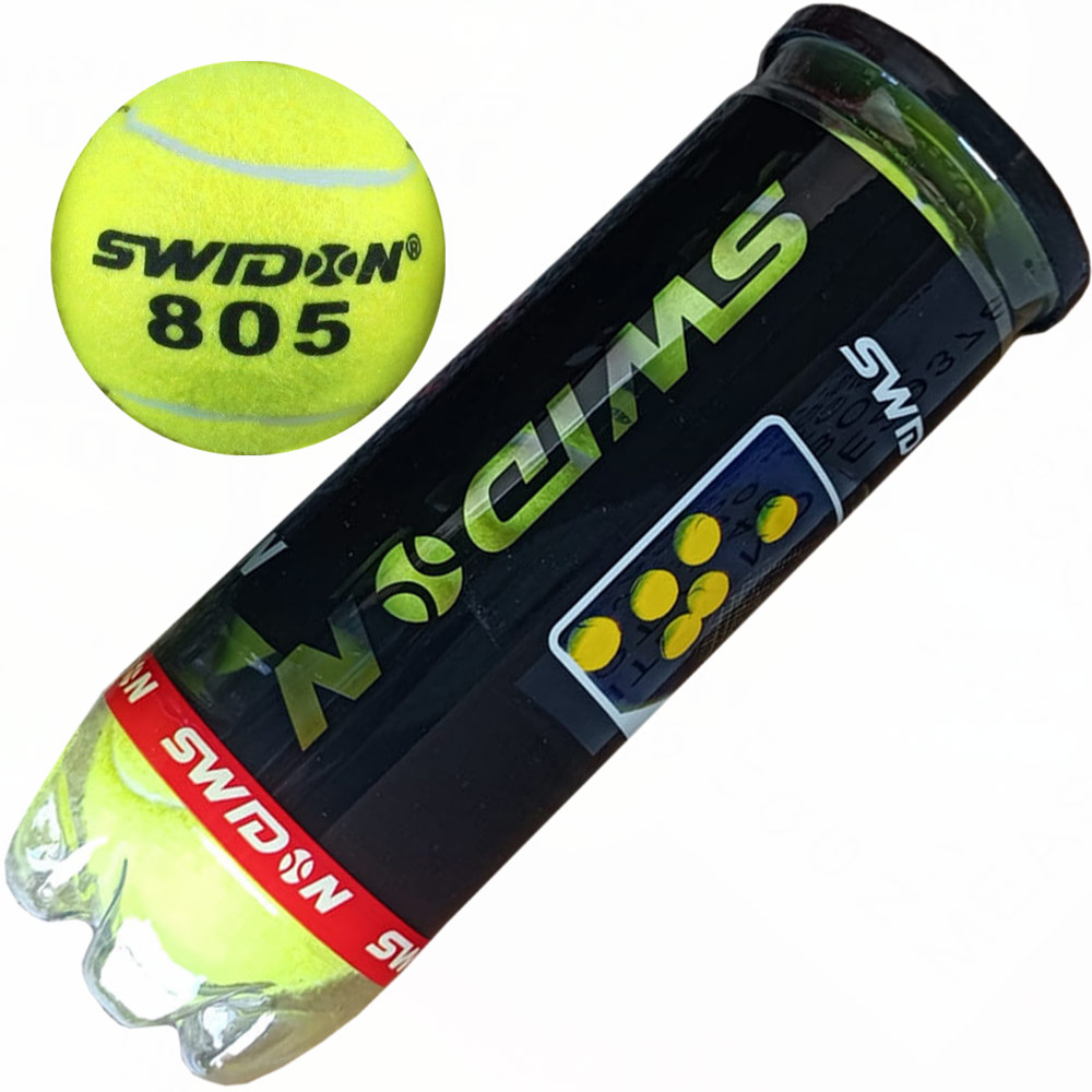 Мячи для большого тенниса Swidon 805 3 штуки (в тубе) E29378