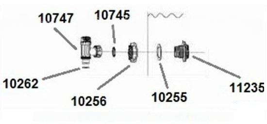 Уплотнитель кольцо сопряжения плунж.клапана и шланга Intex 10262