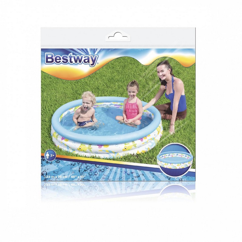 Детский надувной бассейн 122х25см Bestway Океан 51009