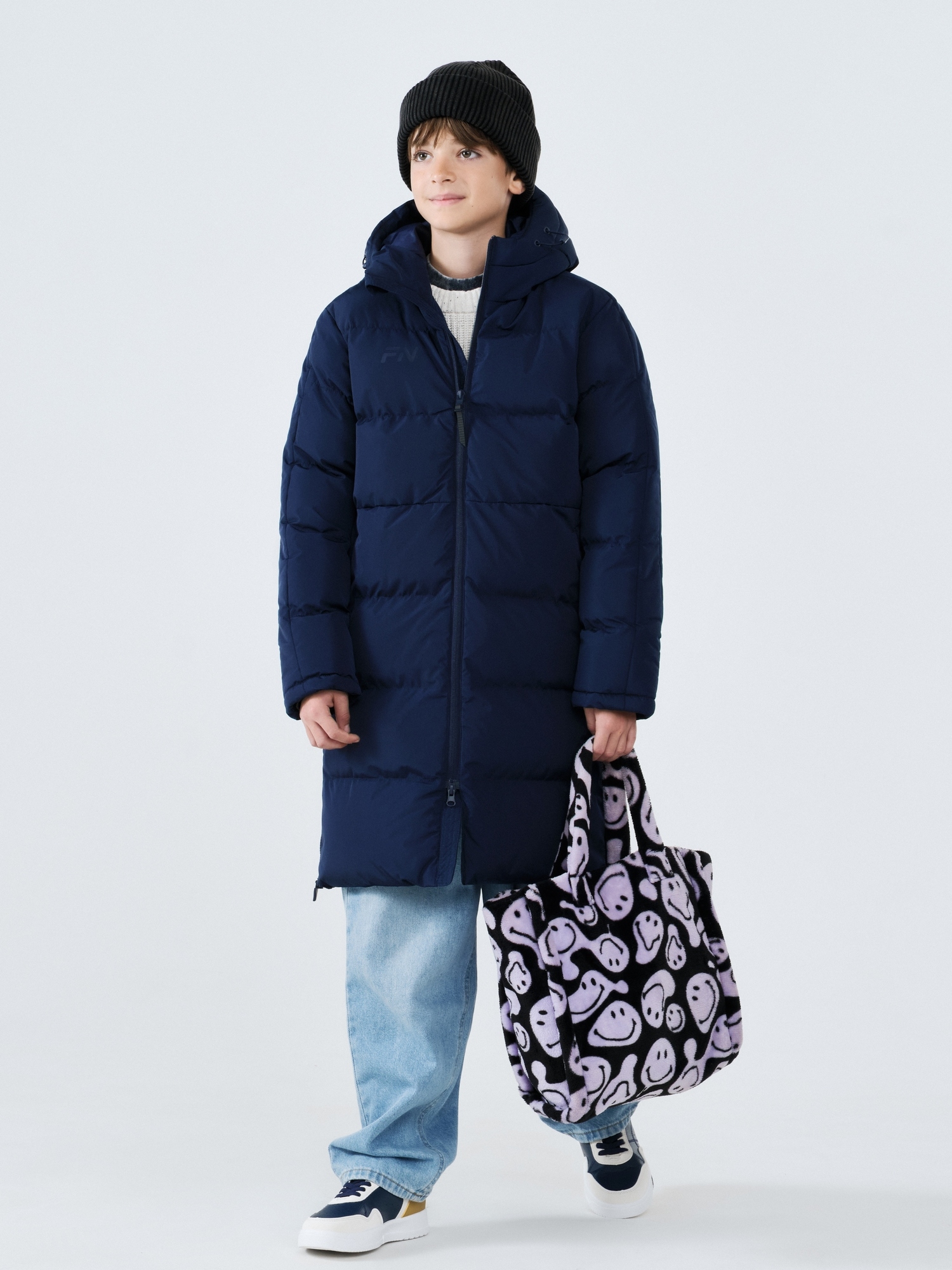 Детский пуховик FN Snowfall Long Kid KFN4201001-424 Dark Blue
