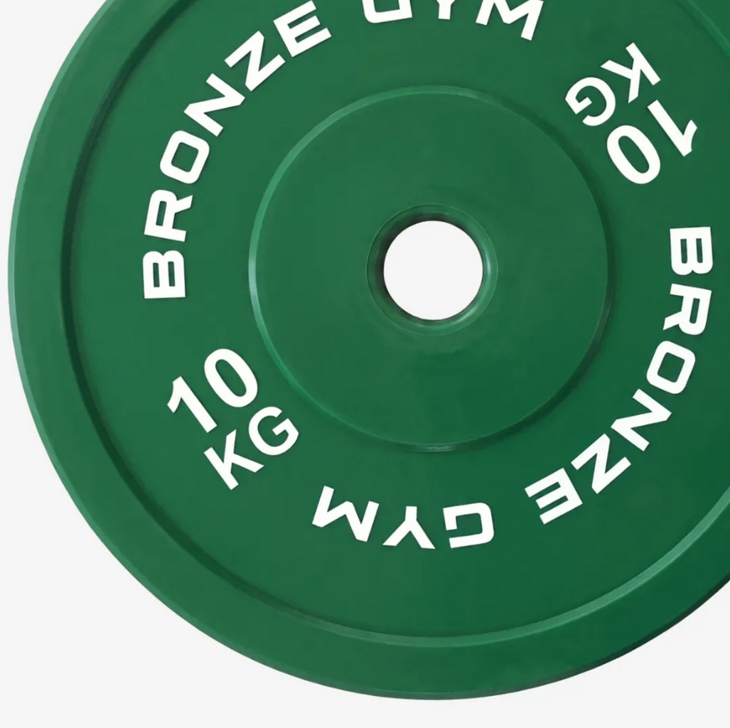 Диск калиброванный для пауэрлифтинга 10 кг Bronze Gym BGPLCL100 зеленый