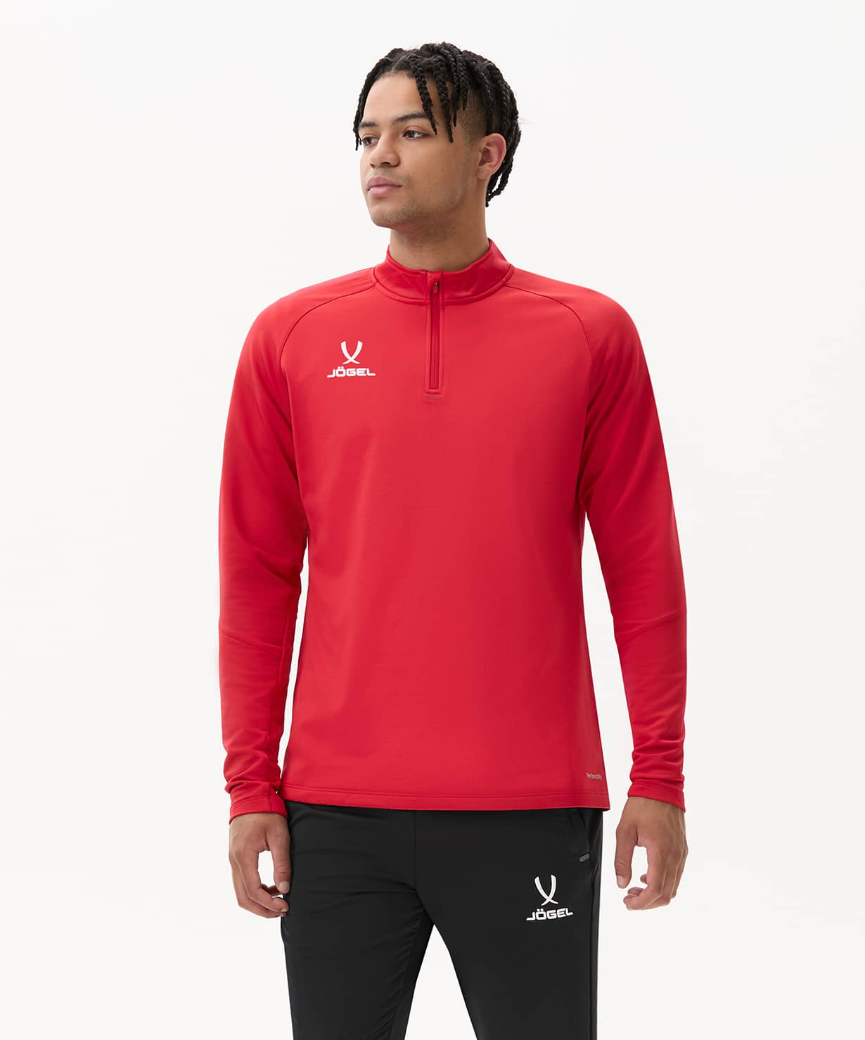 Джемпер тренировочный Jogel PREMIER PerFormDRY Training 1/4 Zip Fleece Top, красный