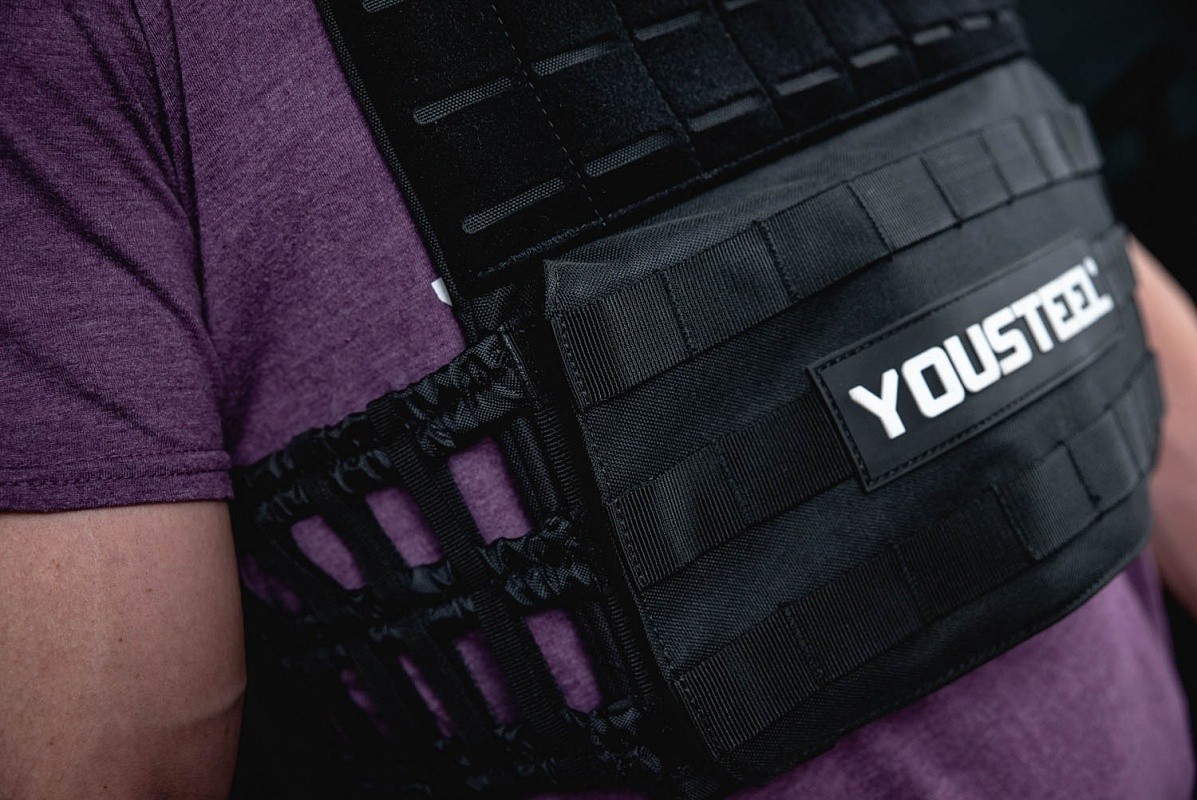 Жилет утяжелитель c плитами, 6 кг YouSteel