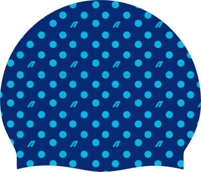 Шапочка для плавания Atemi silicone cap Point blue TSC1PBE Принт